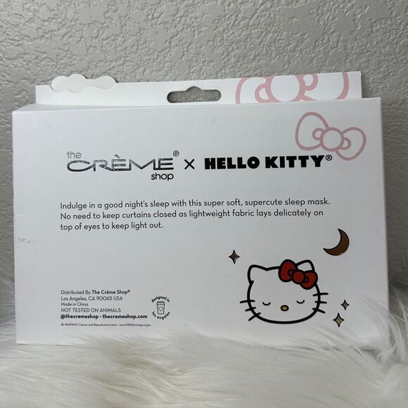 $15 ๐ The Creme Shop Hello Kittyโ3D Plushie SLEEP ๐ด Mask NEWโ FULL SZ - Picture 3 of 3